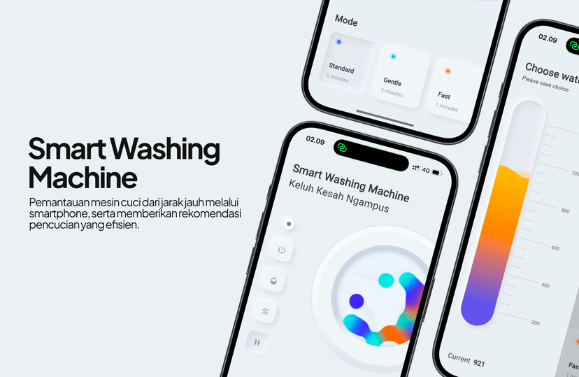 Smart Washing Machine: IoT-Based UI/UX Concept